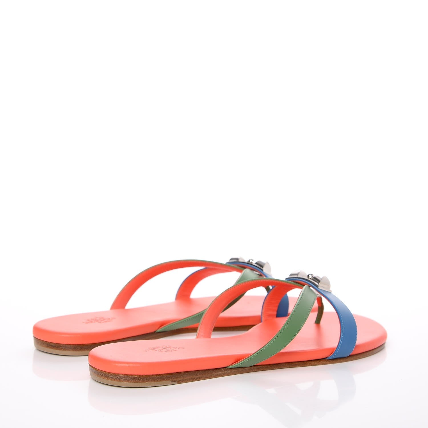 Hermes Nappa Calfskin Corfou Sandals 36 4 of 8