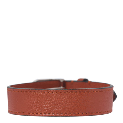 Gucci Stainless Steel 18K Yellow Gold Calfskin Interlocking G Bracelet Orange 3 of 5