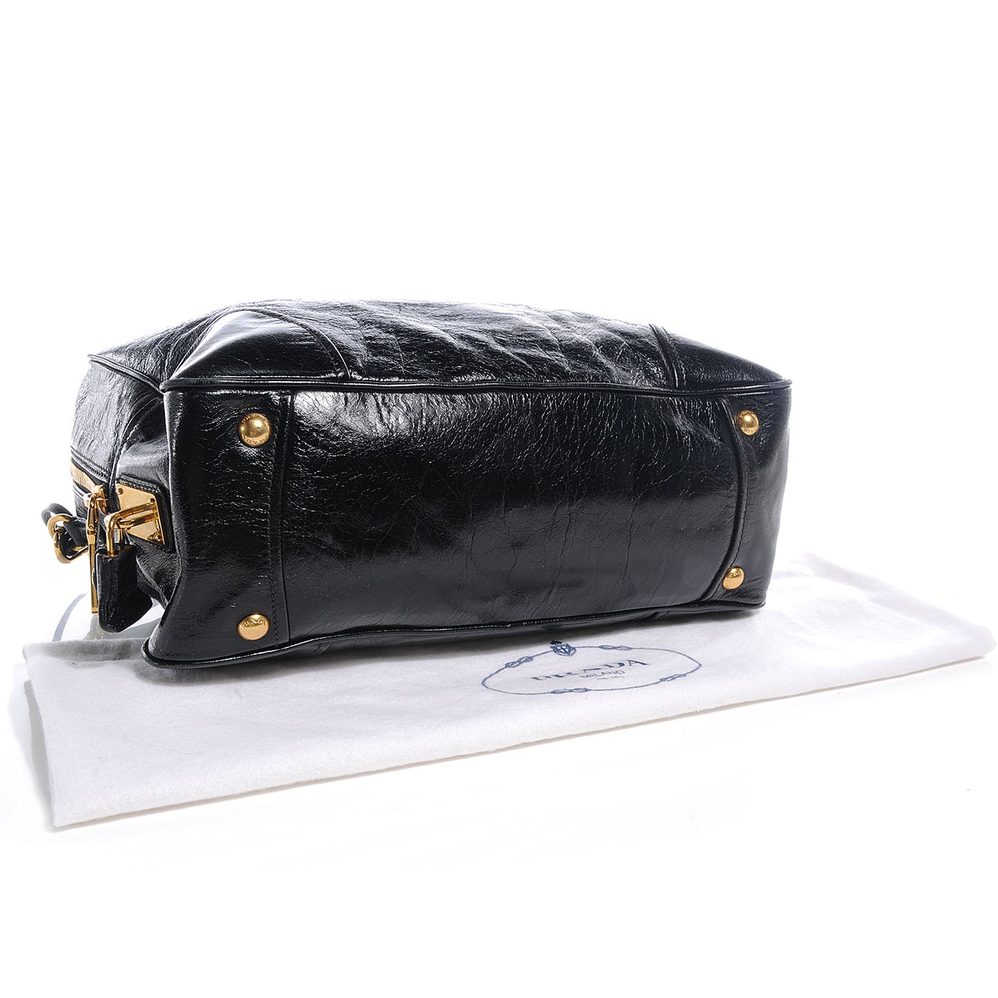 Vitello Shine Tote Nero Black