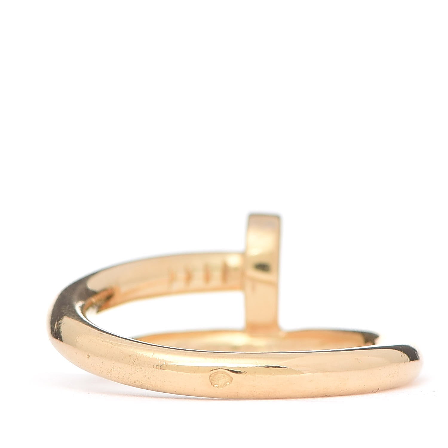 Cartier 18K Yellow Gold Juste Un Clou Ring 56 7.5 3 of 6