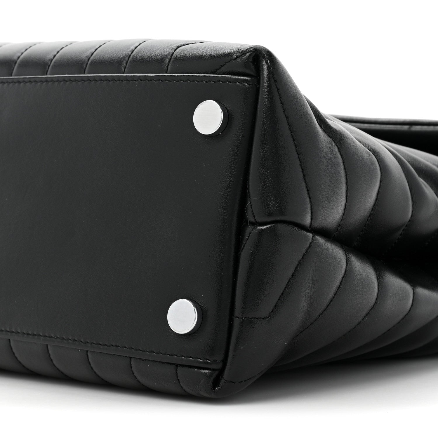 Saint Laurent Calfskin Y Quilted Monogram Large Loulou Chain Satchel Black 11 of 14