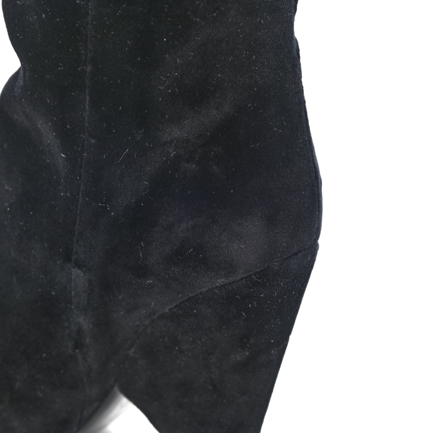 Saint Laurent Velvet Niki 105 Thigh High Boots 36.5 Black 11 of 12