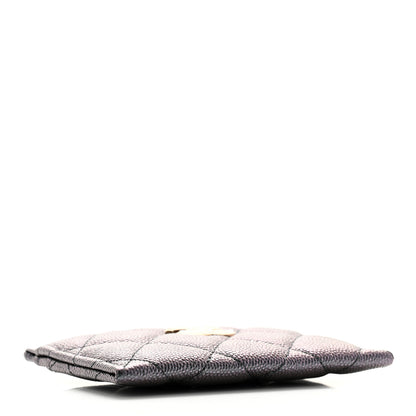 Chanel Iridescent Caviar Quilted Card Holder Black 4 of 8