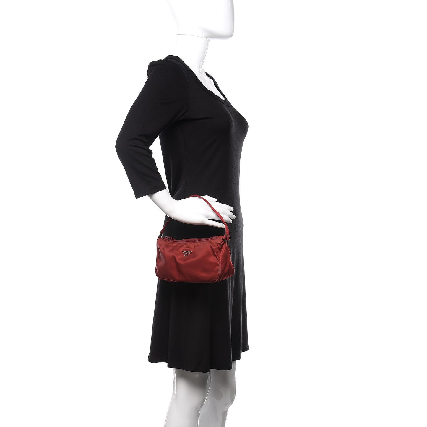 Tessuto Nylon Sport Pochette Bag Porpora