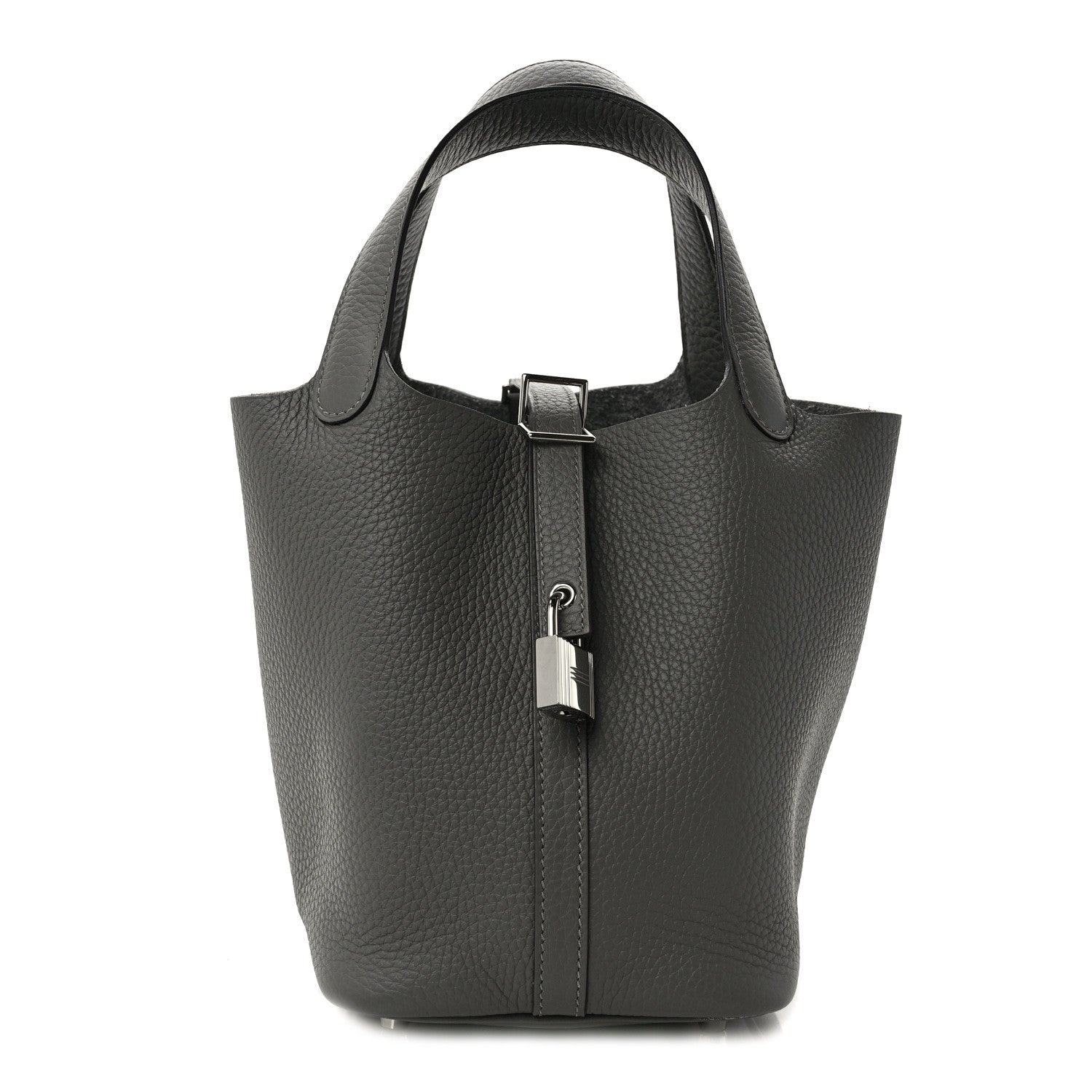 Hermes Taurillon Clemence Picotin Lock 18 PM Gris Meyer 1 of 9