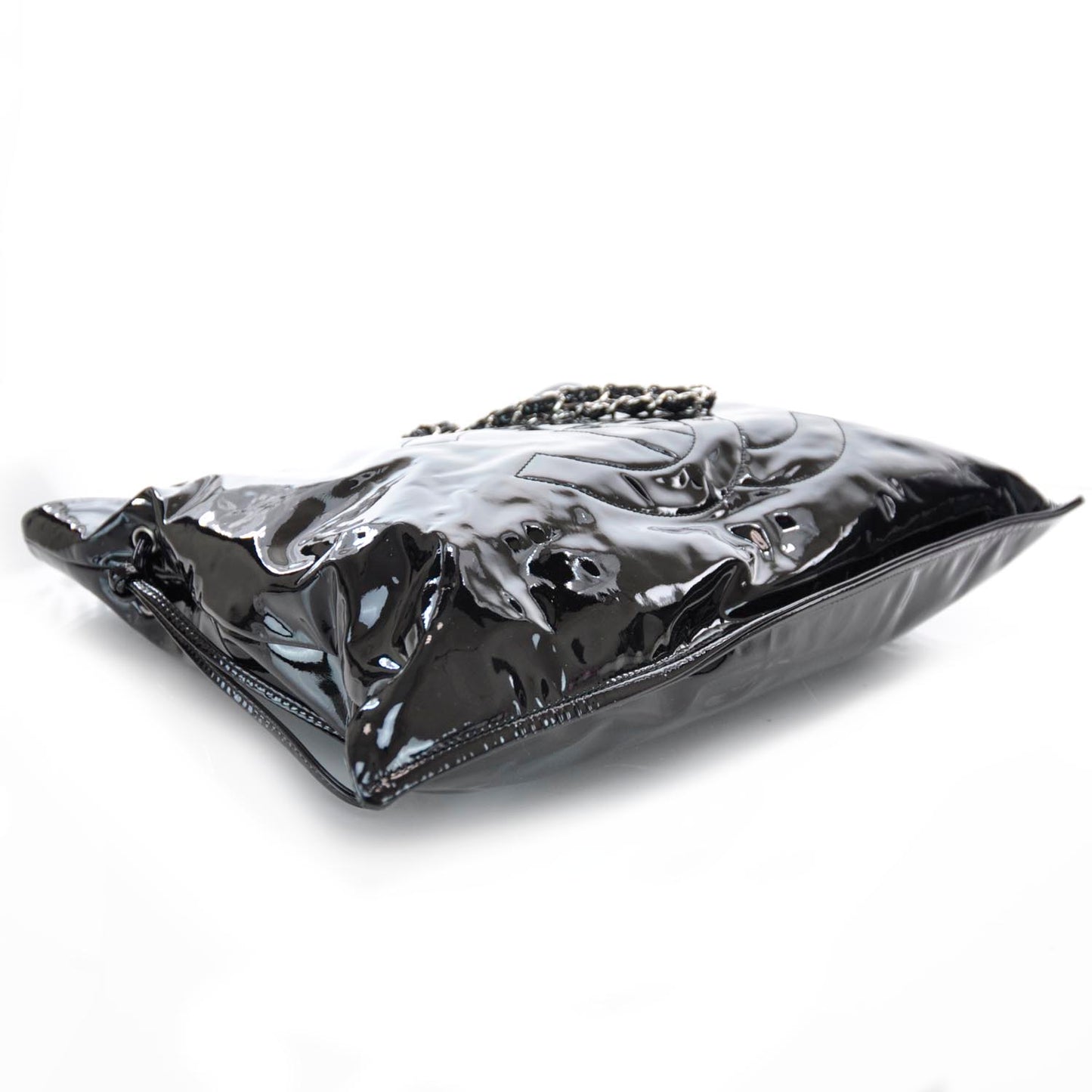 Patent Bonbons Shopper Tote Black