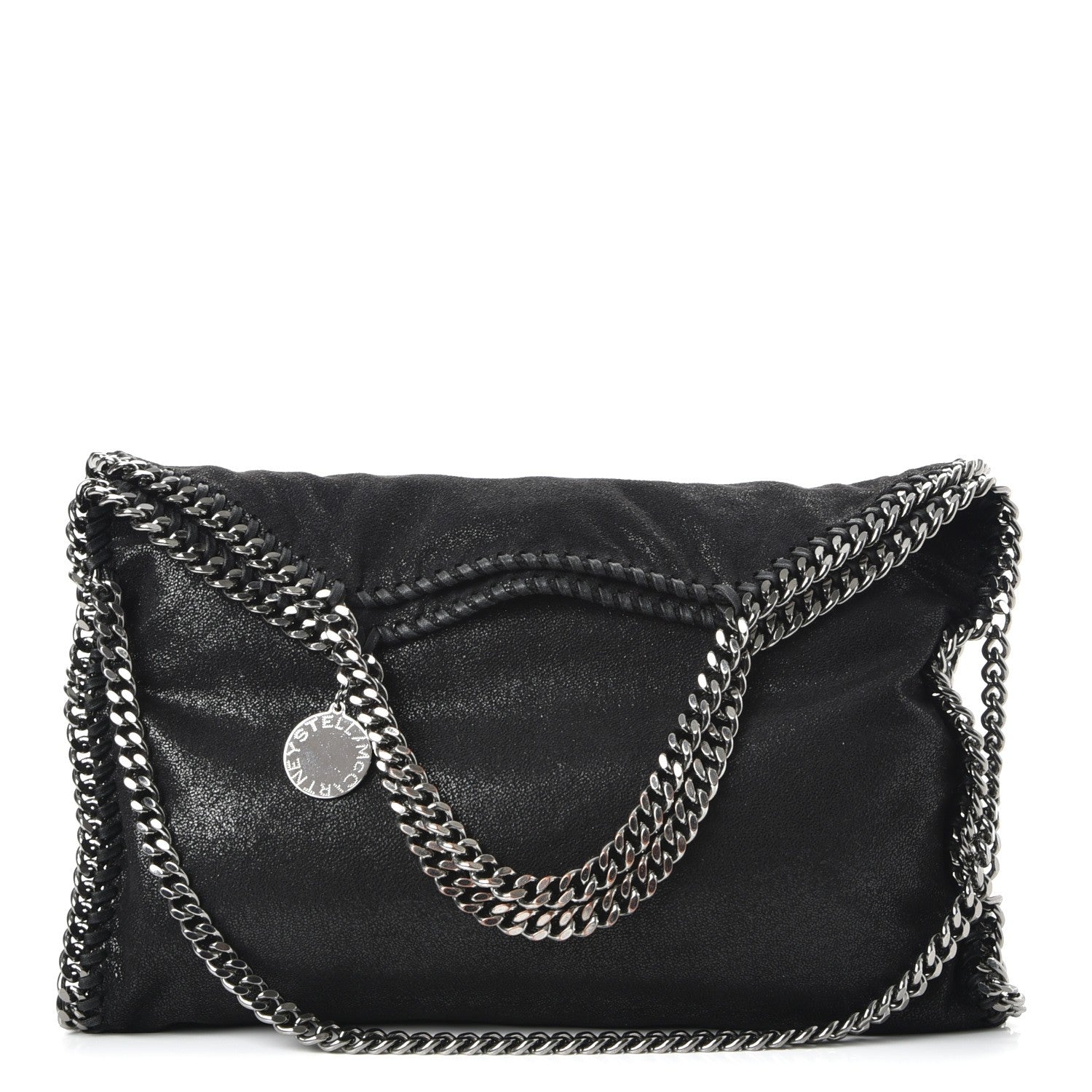 Stella McCartney Shaggy Deer Falabella Fold Over Tote Black 1 of 8
