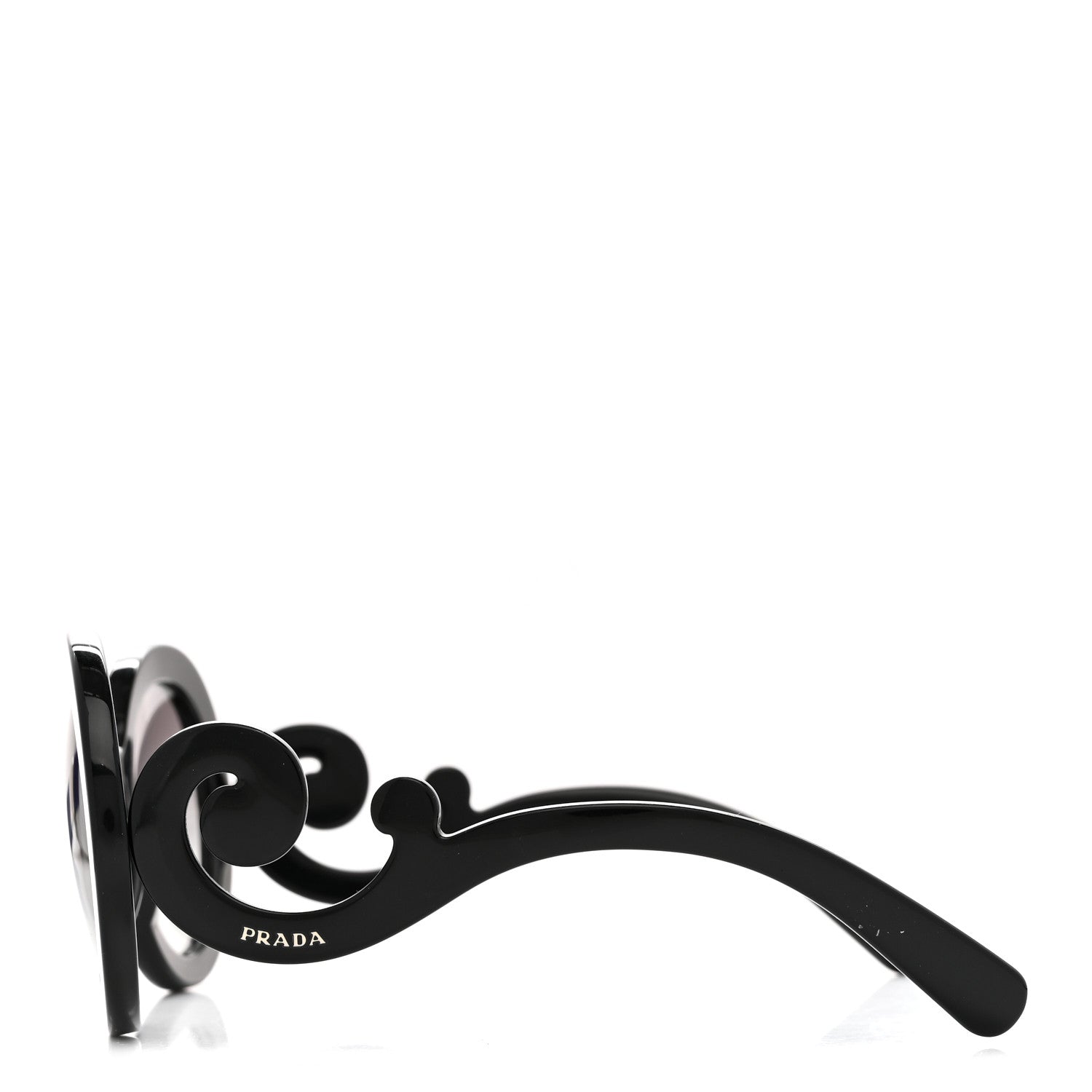 Prada Baroque Sunglasses SPR 27N Black 3 of 7