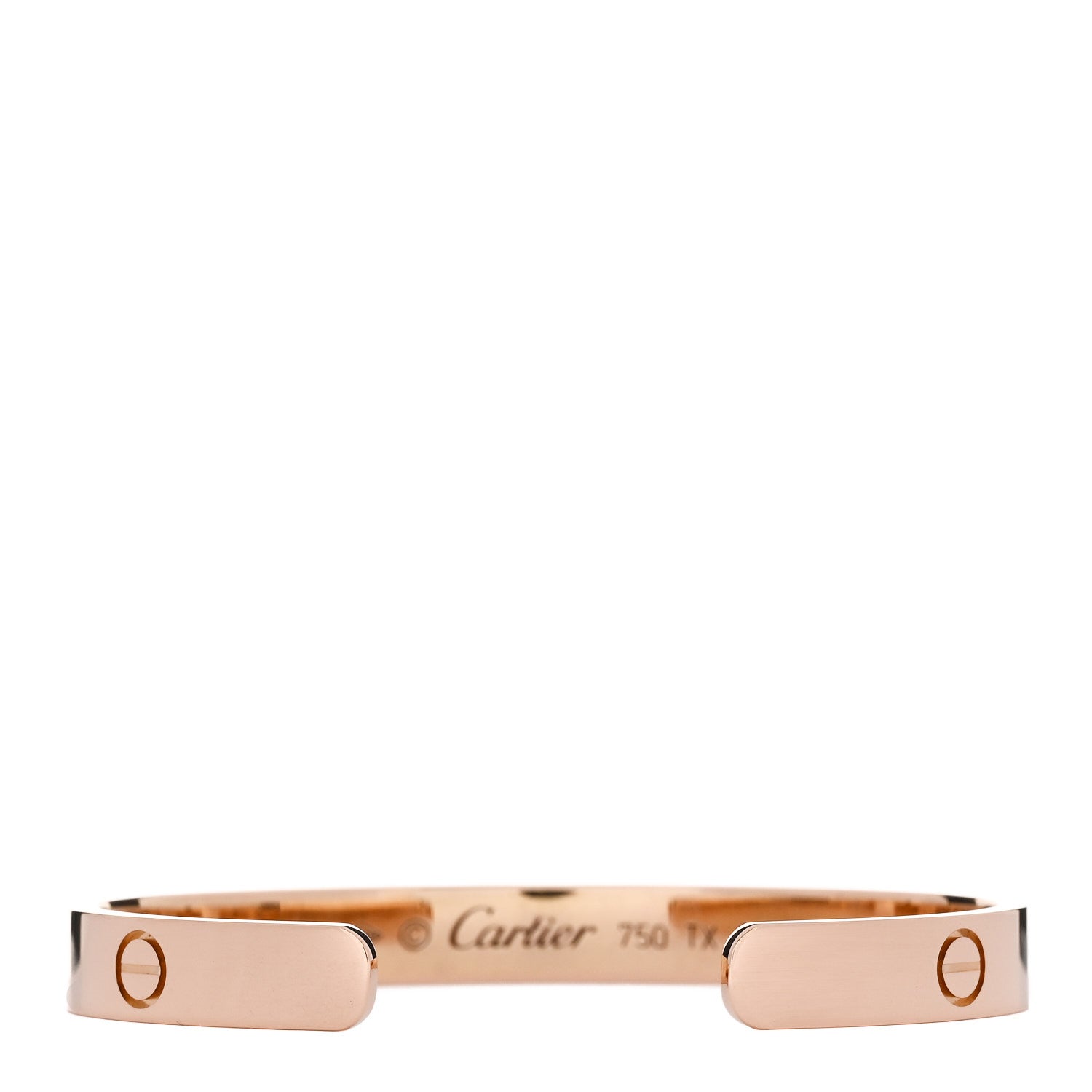 Cartier 18K Pink Gold LOVE Cuff Bracelet 16 2 of 4