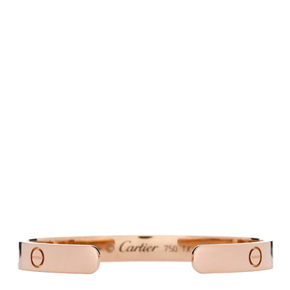Cartier 18K Pink Gold LOVE Cuff Bracelet 16 2 of 4