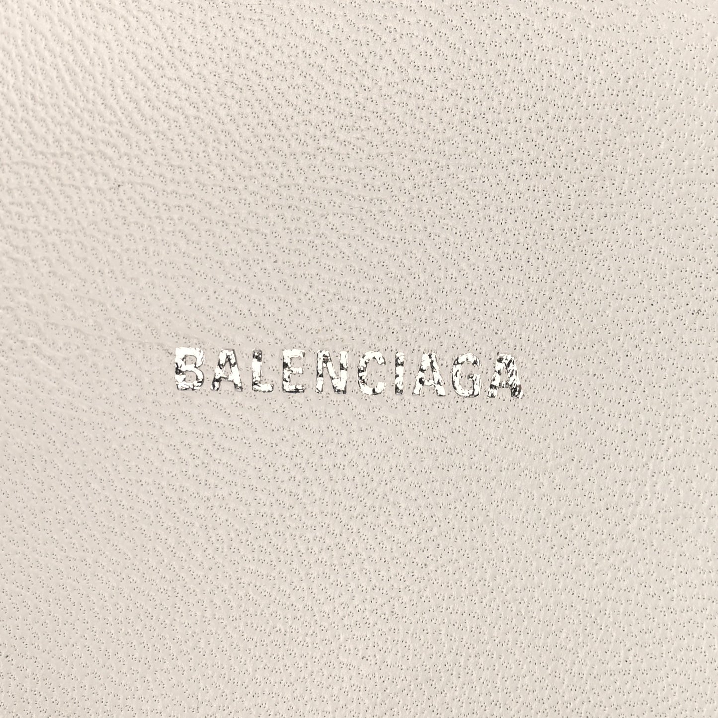 Smooth Calfskin Graffiti Hourglass Top Handle Bag XS White Black