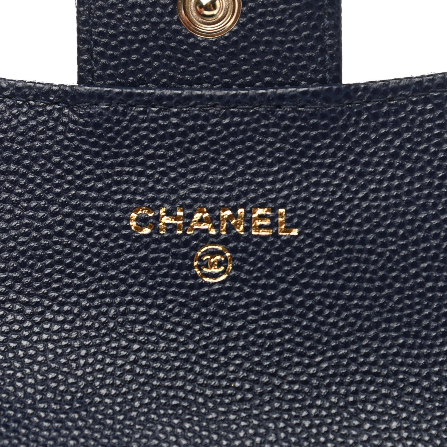 Chanel Caviar Quilted Flap Card Holder Wallet Navy 6 of 12
