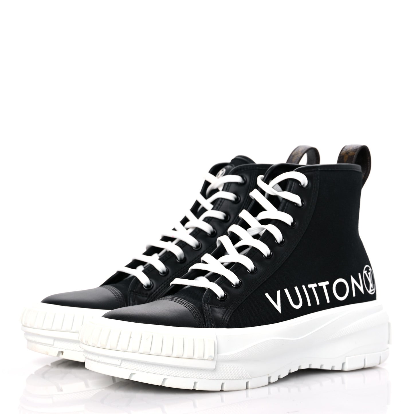 Canvas LV Squad Sneaker Boots 41 Black