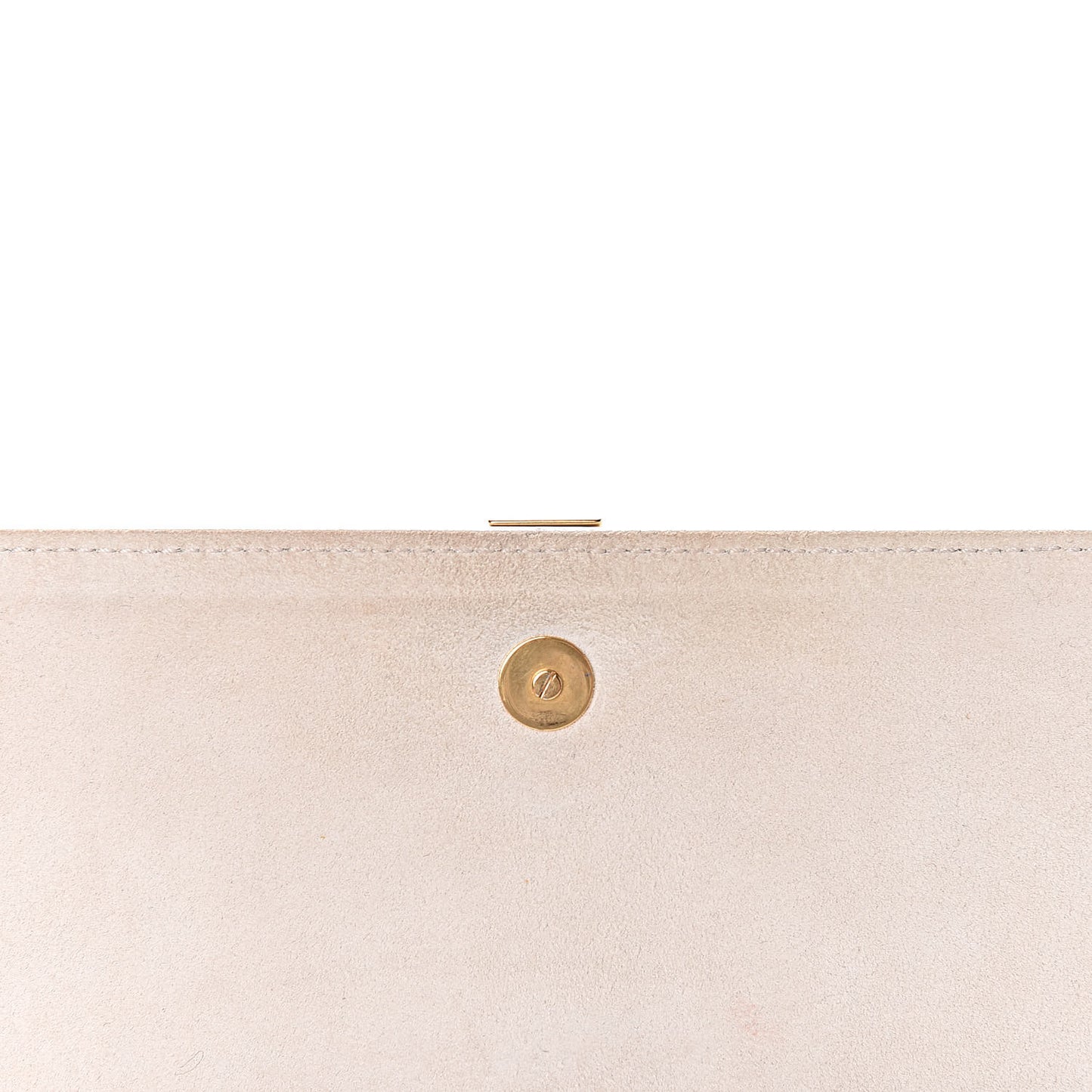 Calfskin Classic Y Clutch White