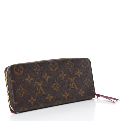 Louis Vuitton Monogram Clemence Wallet Fuchsia 2 of 9