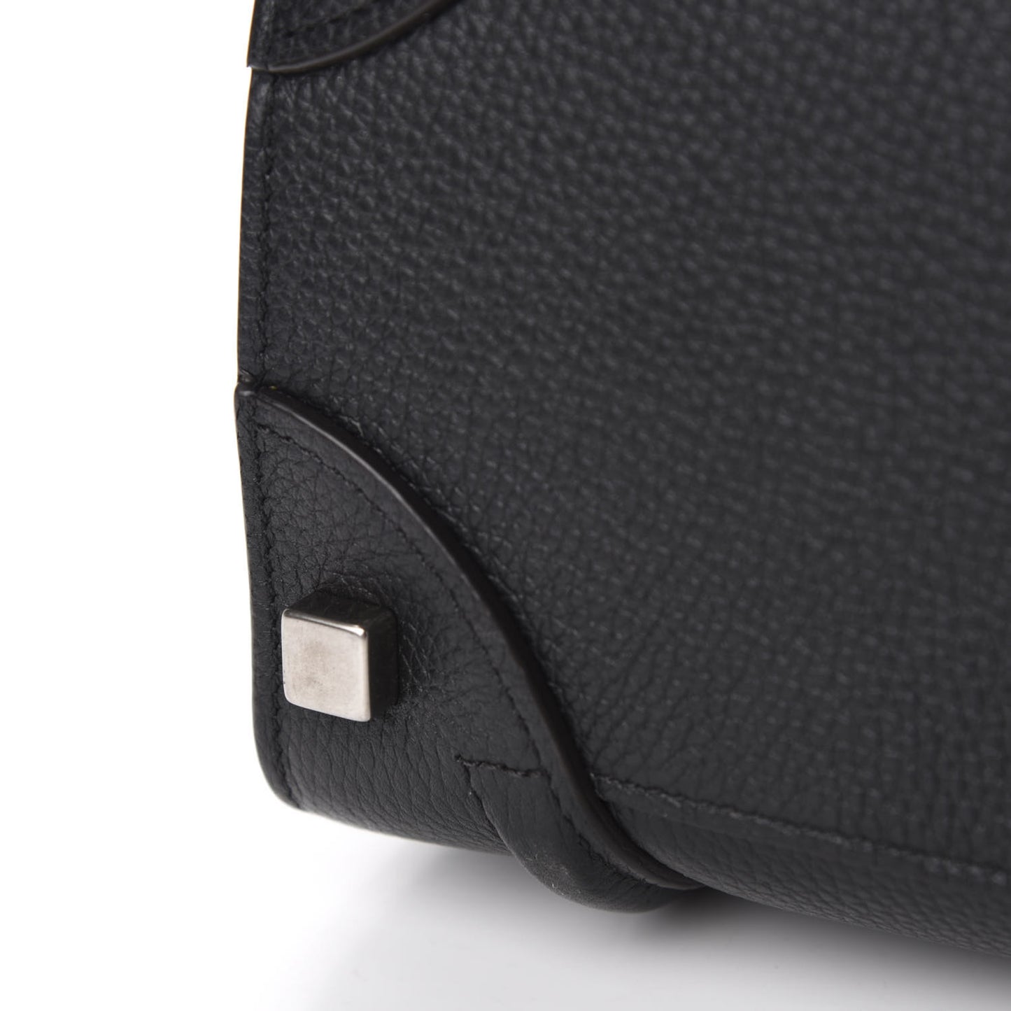 Drummed Calfskin Micro Luggage Black
