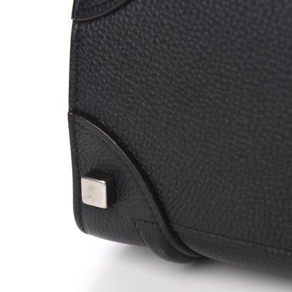 Celine Drummed Calfskin Micro Luggage Black 8 of 11