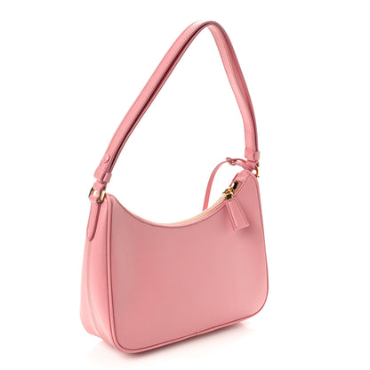 Prada Saffiano Lux Mini Re-Edition Shoulder Bag Petalo 3 of 8