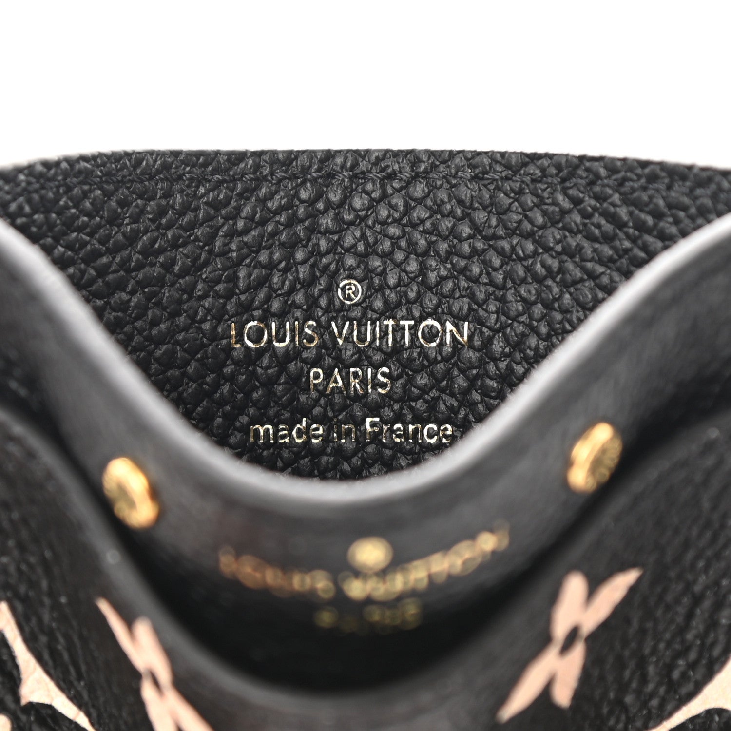 Louis Vuitton Empreinte Card Holder Black Beige 6 of 7