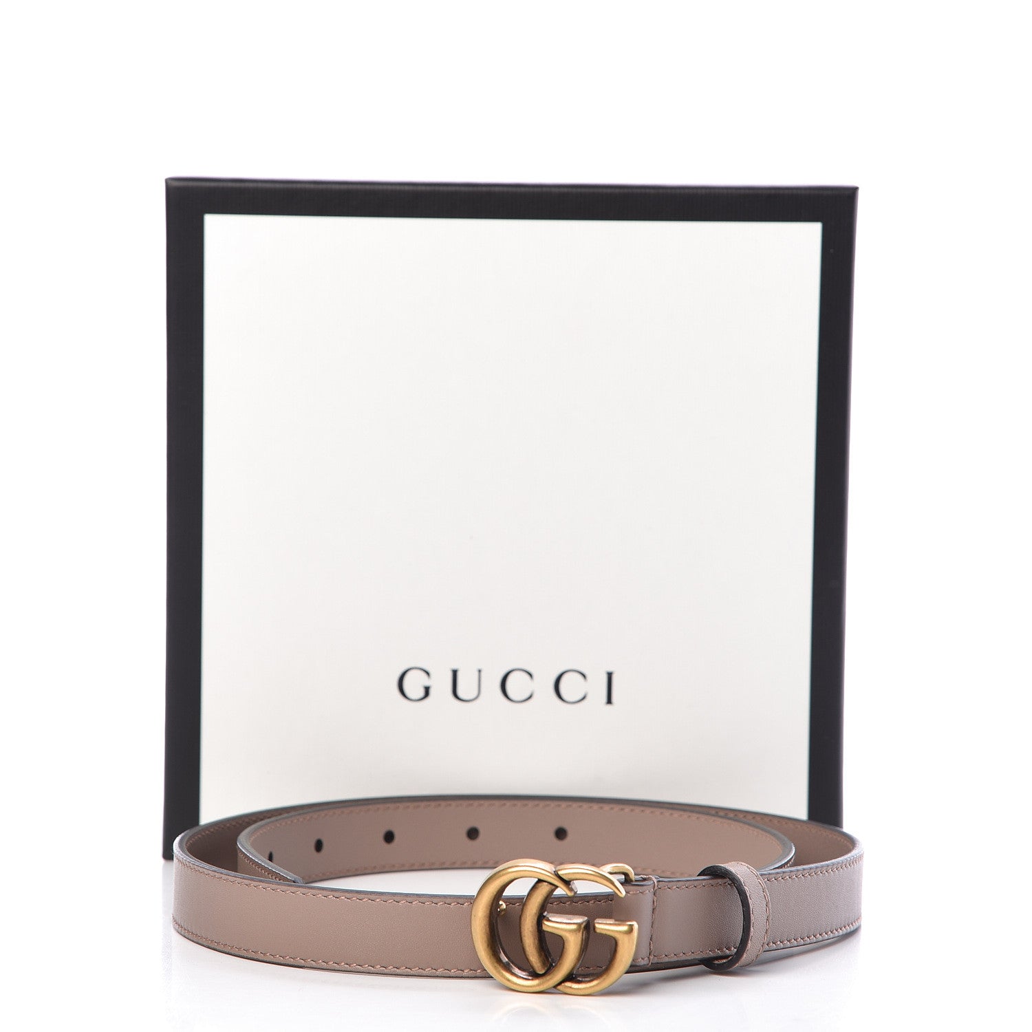 Gucci Calfskin Double G 20mm Belt 80 32 Porcelain Rose 7 of 7