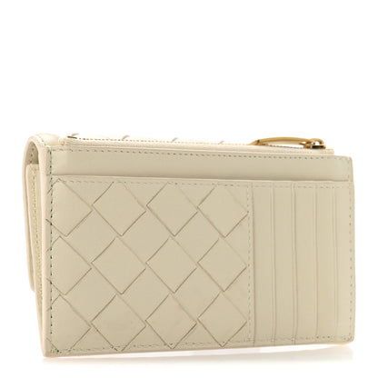Bottega Veneta Nappa Intrecciato Andiamo Flap Card Case White 3 of 8