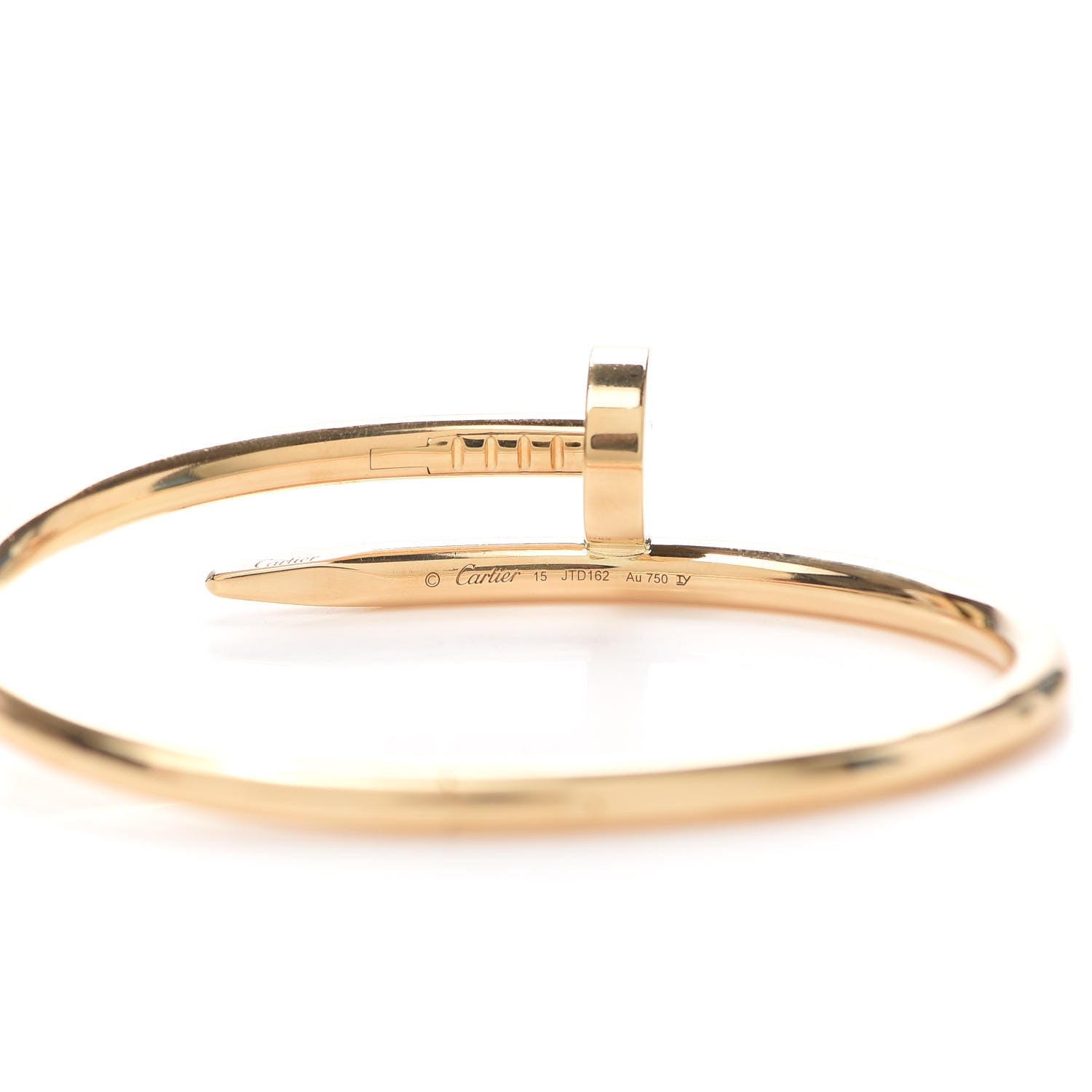 Cartier 18K Yellow Gold Juste Un Clou Bracelet 15 5 of 7