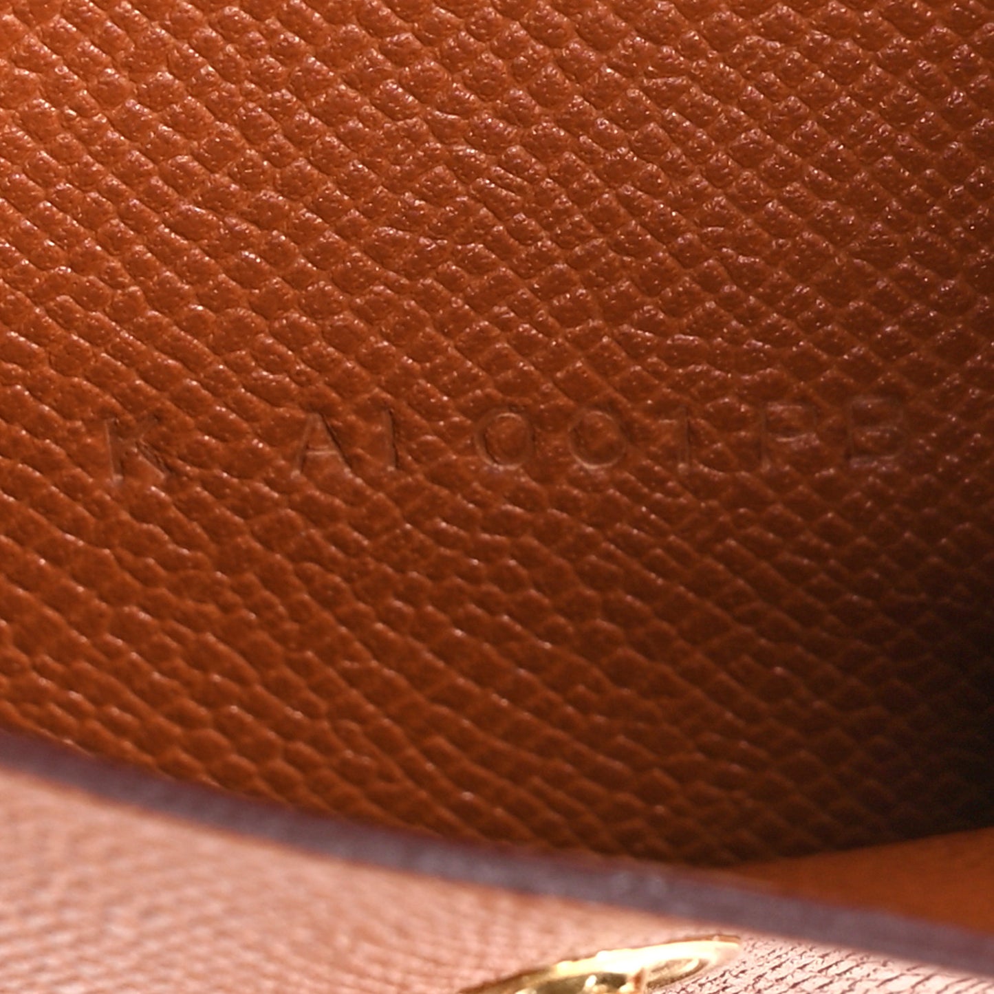 Madame Calfskin Mini Bearn Wallet Gold