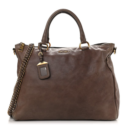 Prada Soft Calf Chain Bag Bambu 1 of 16