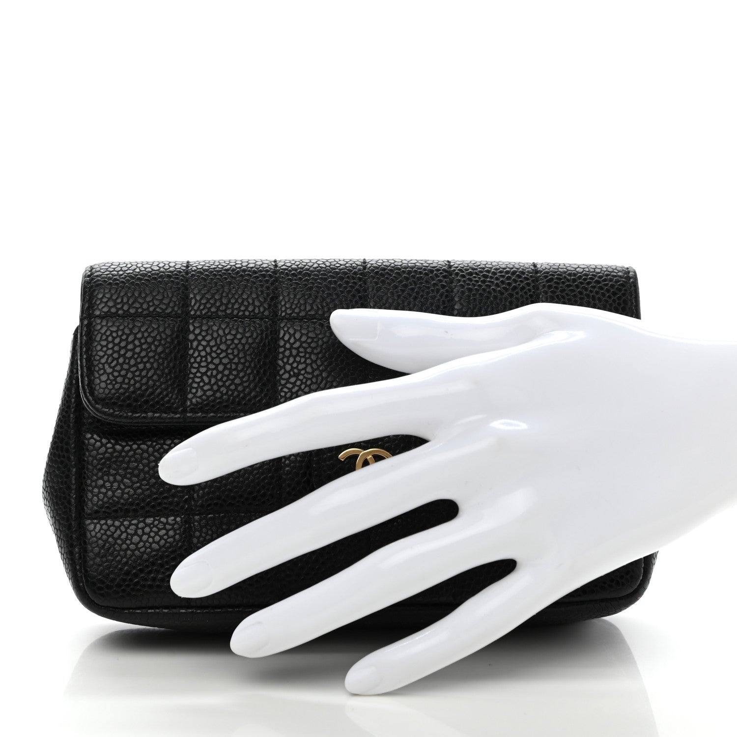 Chanel Caviar Square Stitched Belt Bag Black 2 of 8