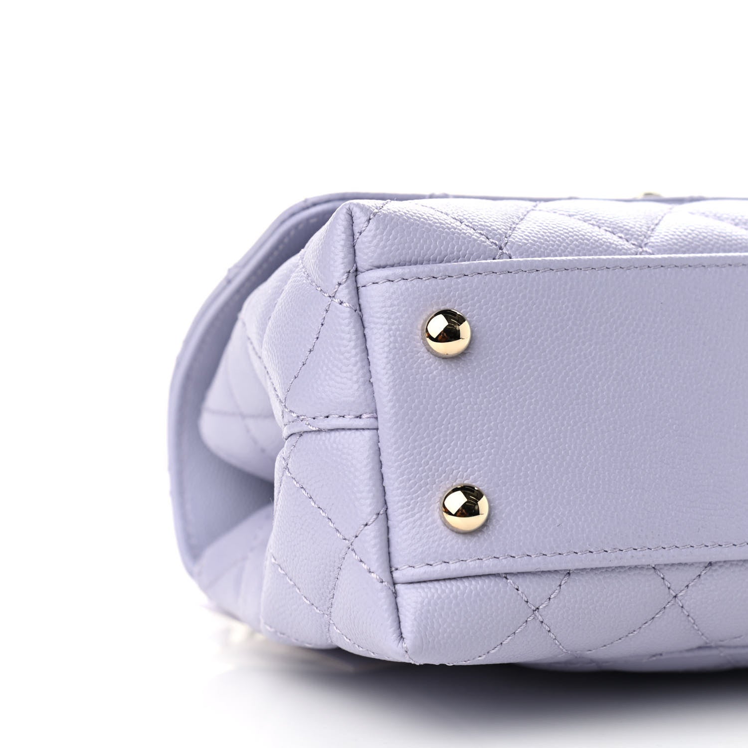 Chanel Caviar Quilted Mini Coco Handle Flap Light Purple 8 of 9