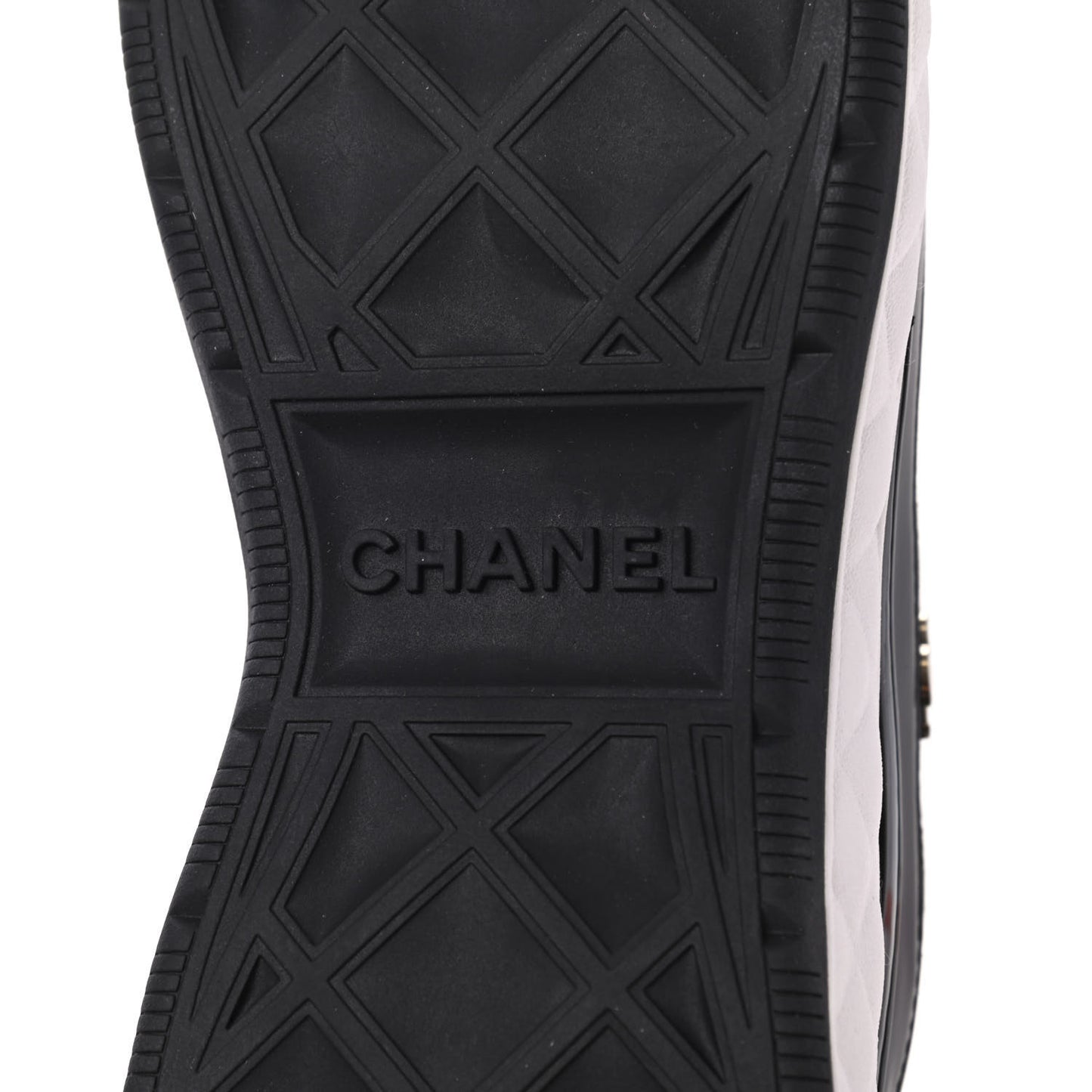 Velvet Calfskin Mixed Fibers CC Sneakers 41 Black