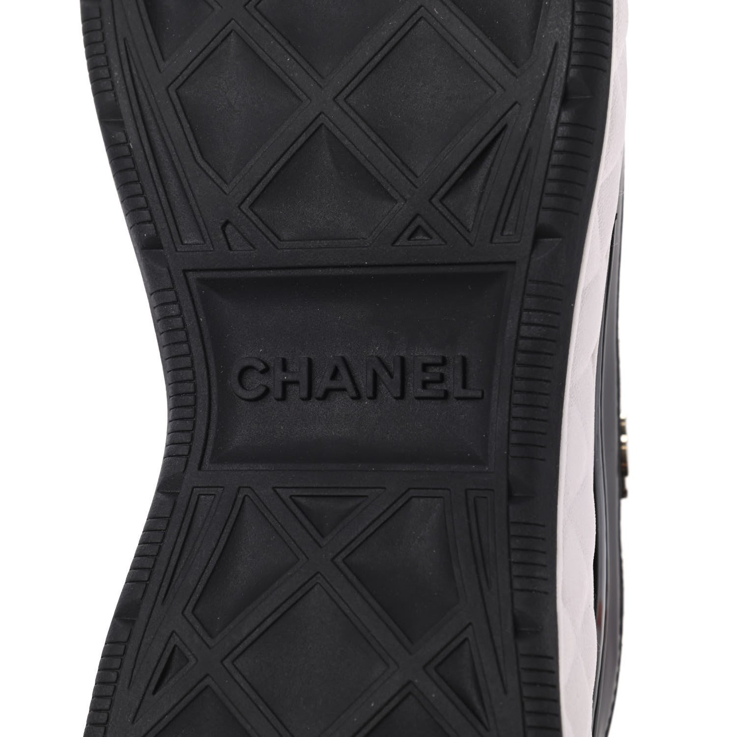 Chanel Velvet Calfskin Mixed Fibers CC Sneakers 41 Black 7 of 9