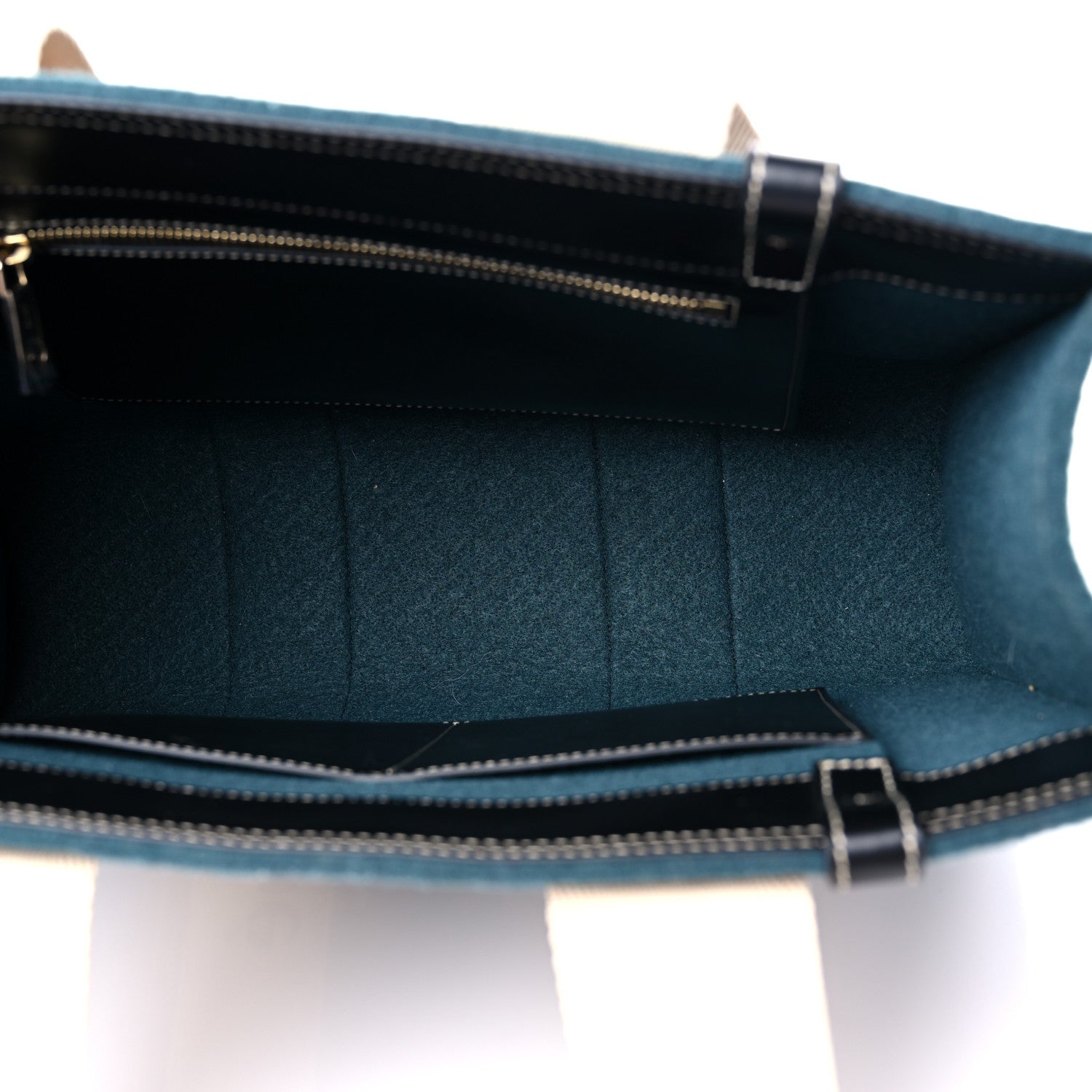 Chloe Felt Shiny Calfskin Medium Woody Ribbon Tote Steel Blue 5 of 12