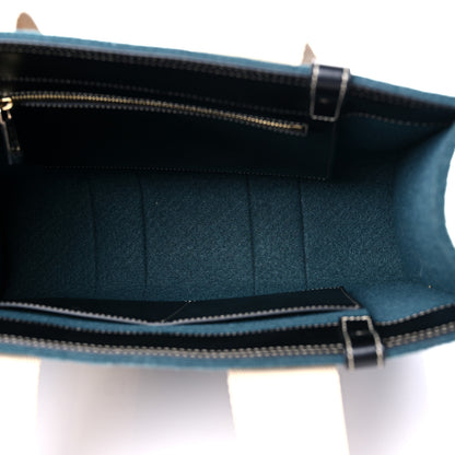 Chloe Felt Shiny Calfskin Medium Woody Ribbon Tote Steel Blue 5 of 12