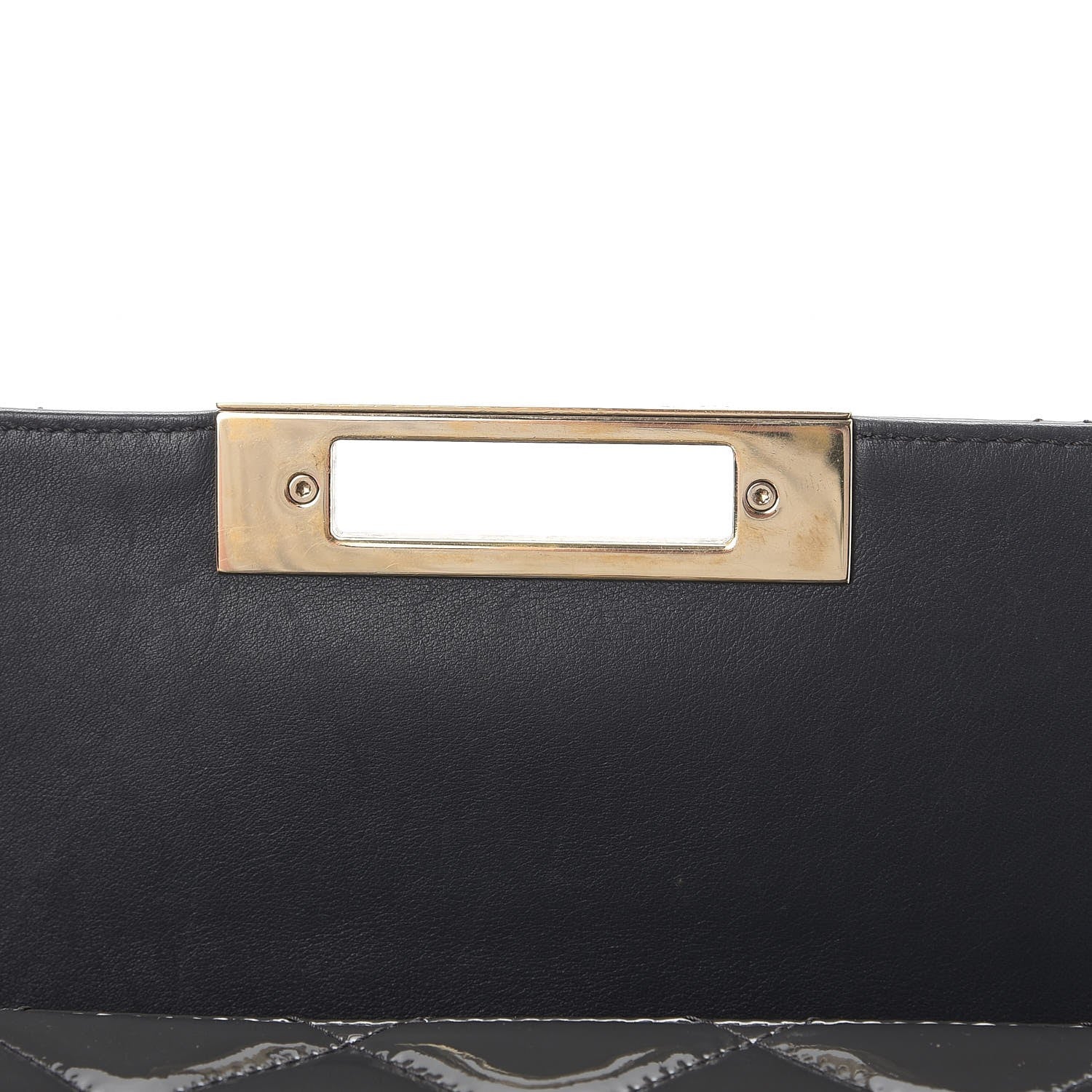 Chanel Patent Quilted Golden Class Accordion Flap Charcoal Grey 8 of 13