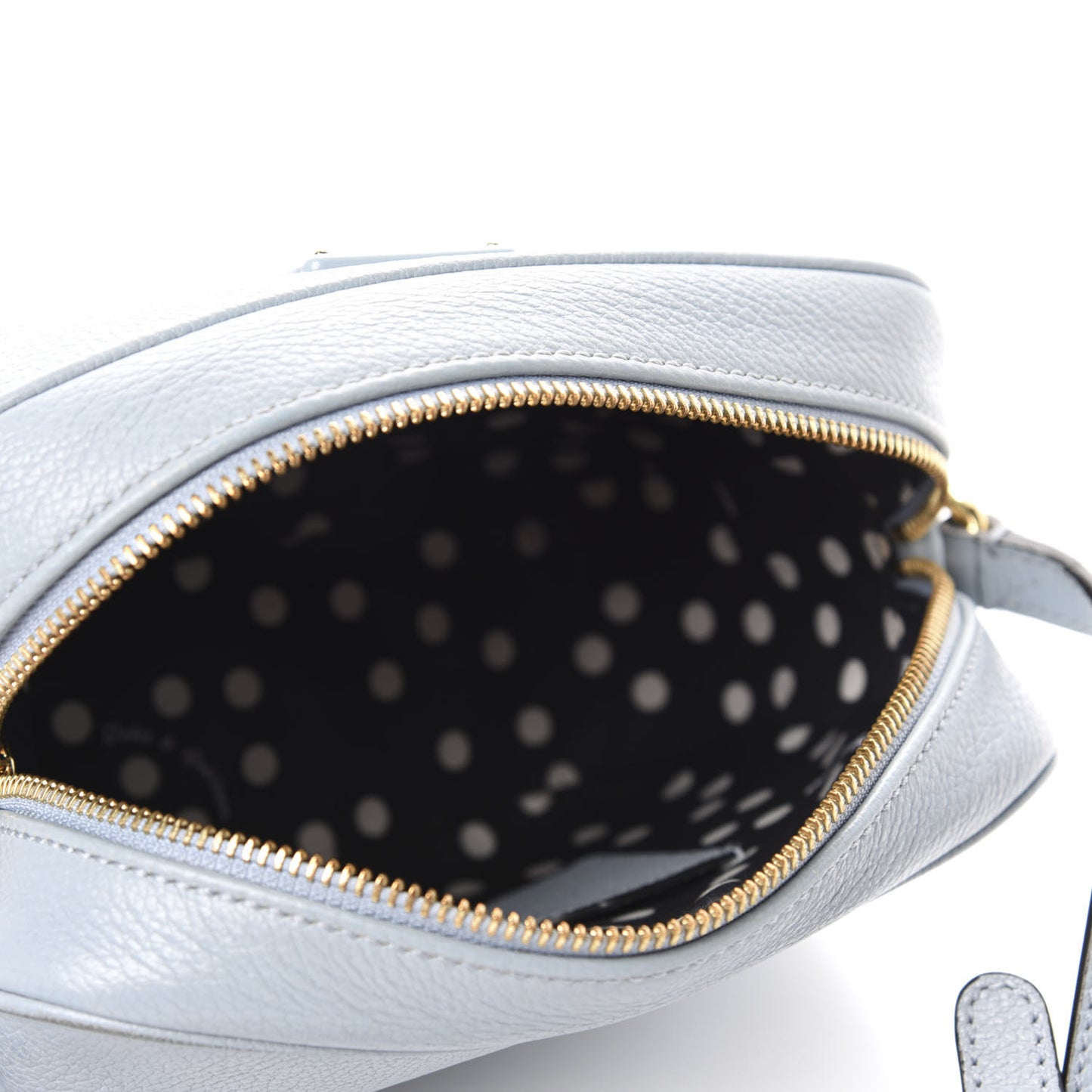 Calfskin Pom Pom Glam Crossbody Grey