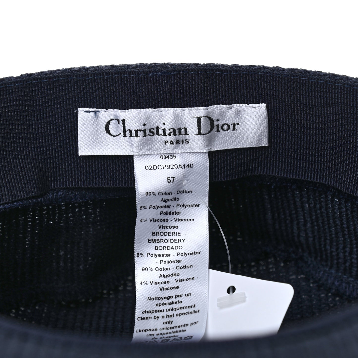 Cotton Baseball Cap 57 Navy
