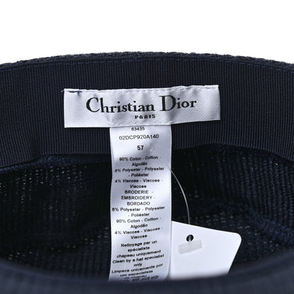 Christian Dior Cotton Baseball Cap 57 Navy 8 of 8