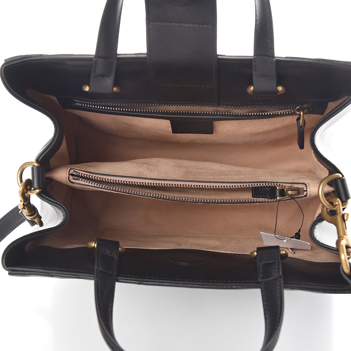Calfskin Matelasse Small GG Marmont Tote Black