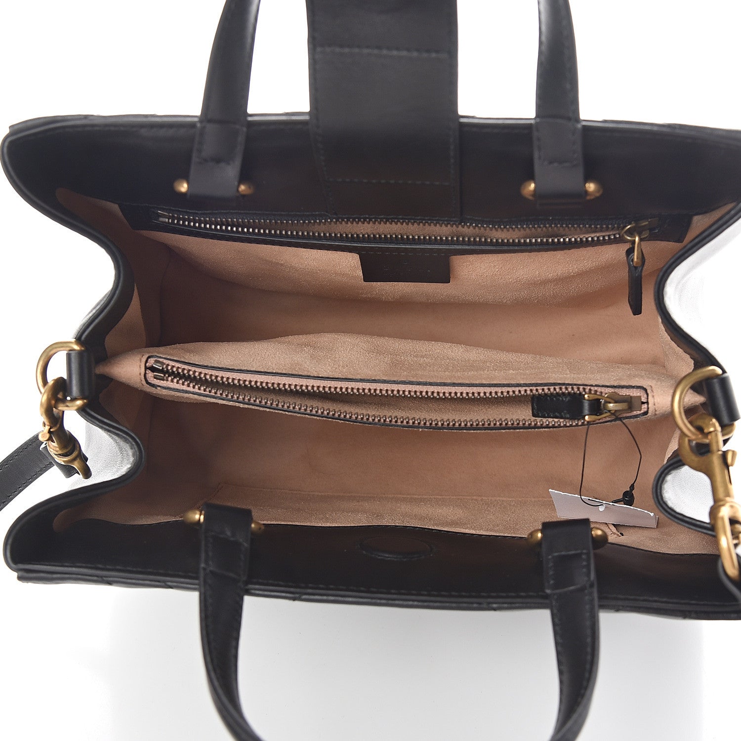 Gucci Calfskin Matelasse Small GG Marmont Tote Black 4 of 8