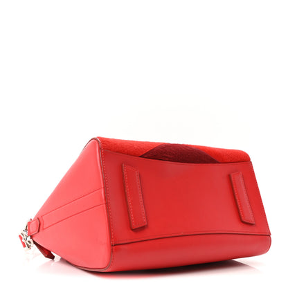 Givenchy Calf Hair Smooth Calfskin Geometric Small Antigona Red 4 of 10