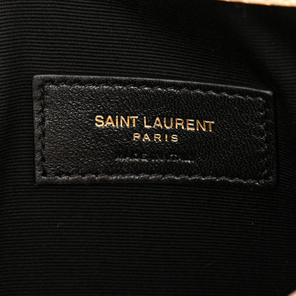 Saint Laurent Grain De Poudre Uptown Pouch Dark Beige 6 of 7