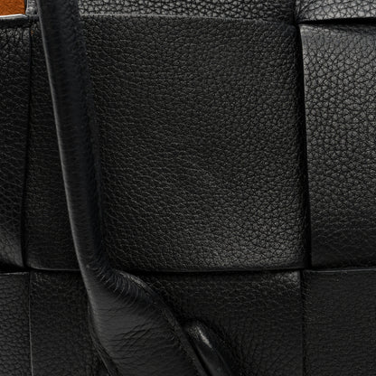 Bottega Veneta Grained Calfskin Maxi Intrecciato Small Arco Black 10 of 12