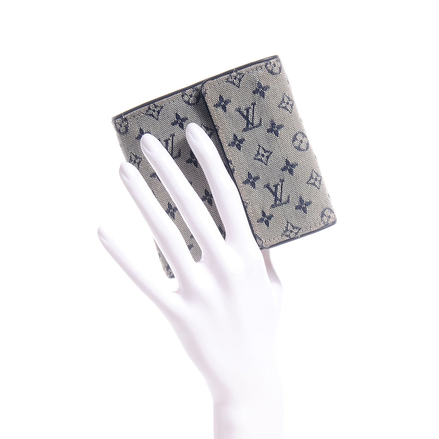 Mini Monogram Compact Wallet Blue