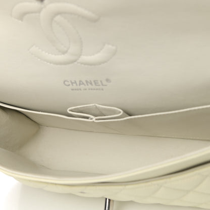 Chanel Caviar Quilted Medium Double Flap Light Green 4 of 4