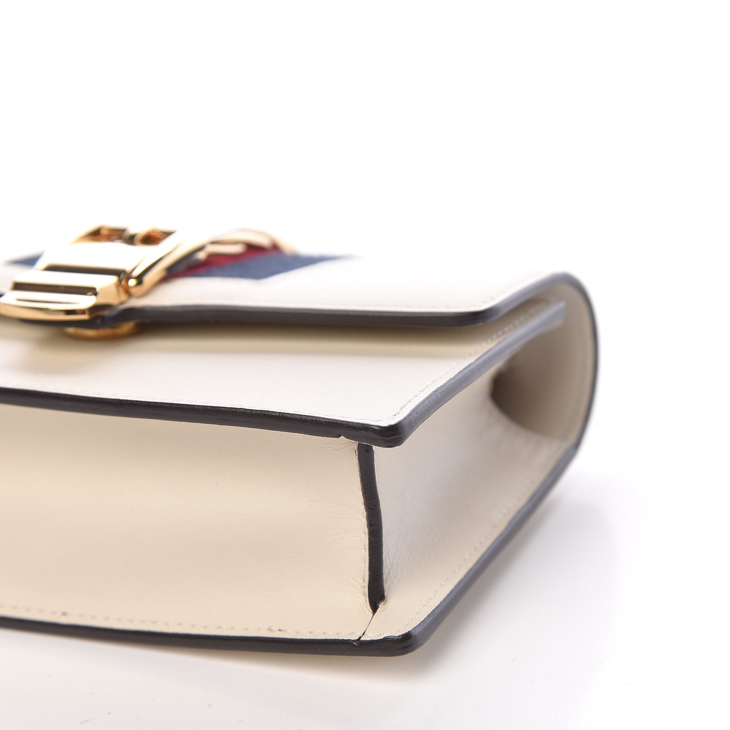 Calfskin Super Mini Sylvie Chain Shoulder Bag White