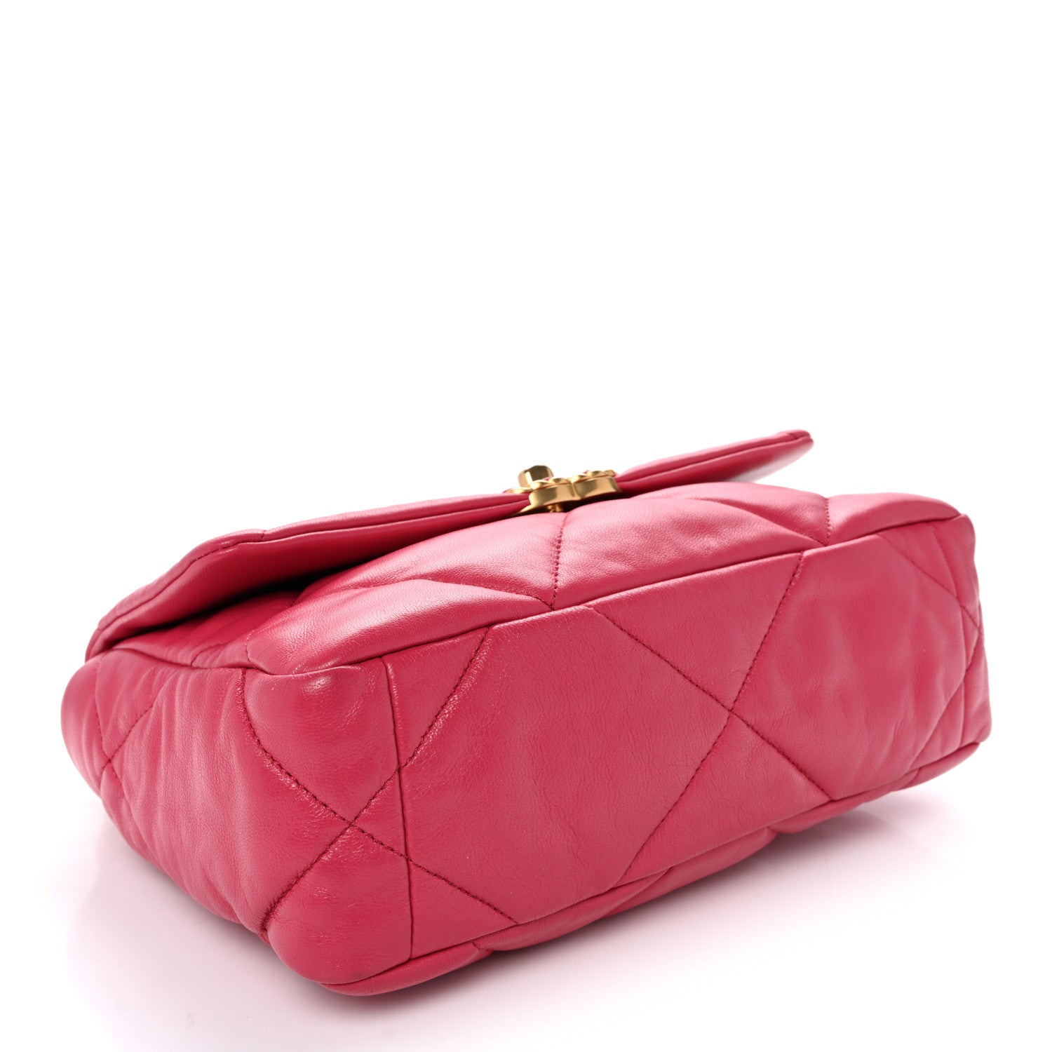 Chanel Goatskin Quilted Medium Chanel 19 Flap Pink 4 of 10
