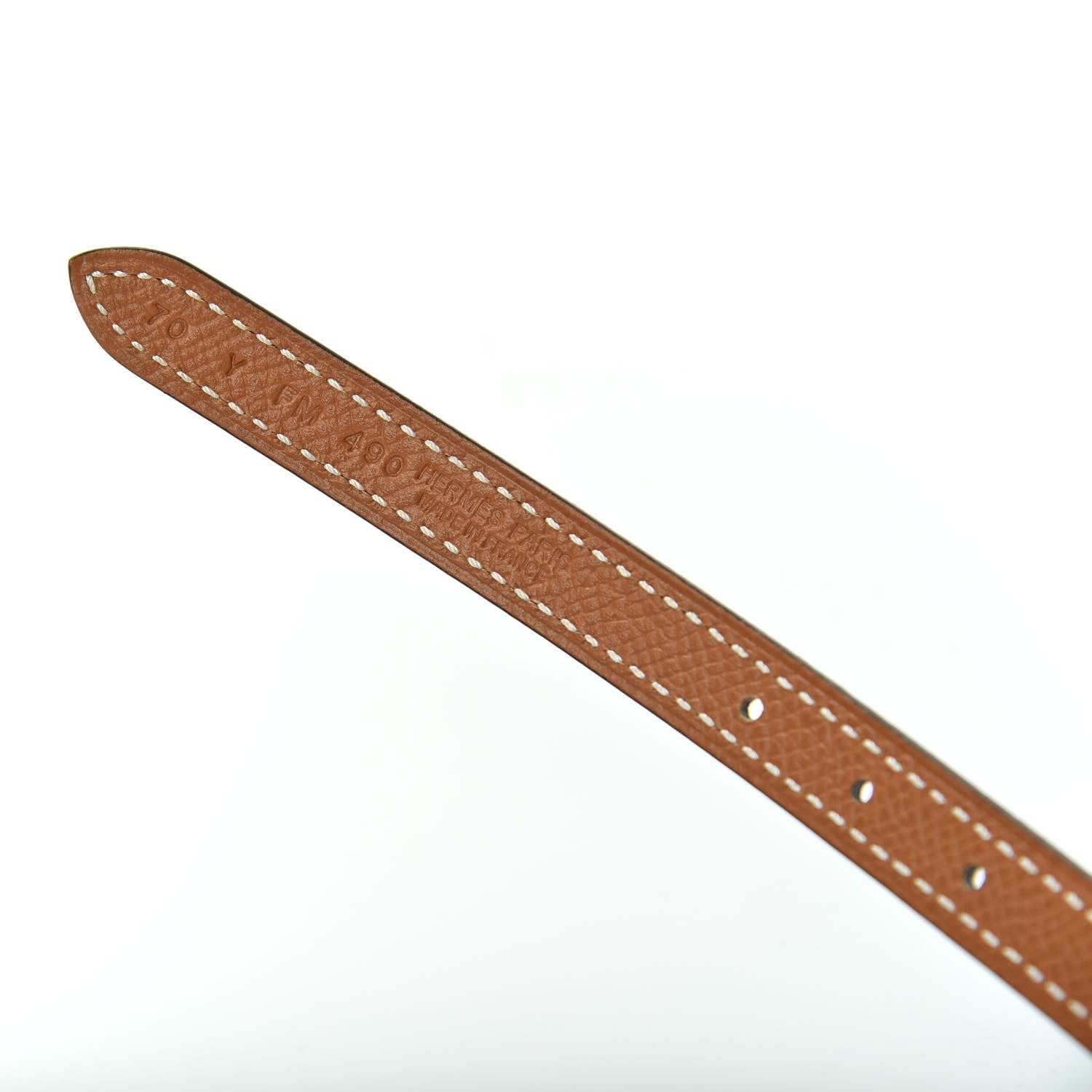 Hermes Swift Epsom 13mm Focus Belt 70 Black Gold 5 of 6