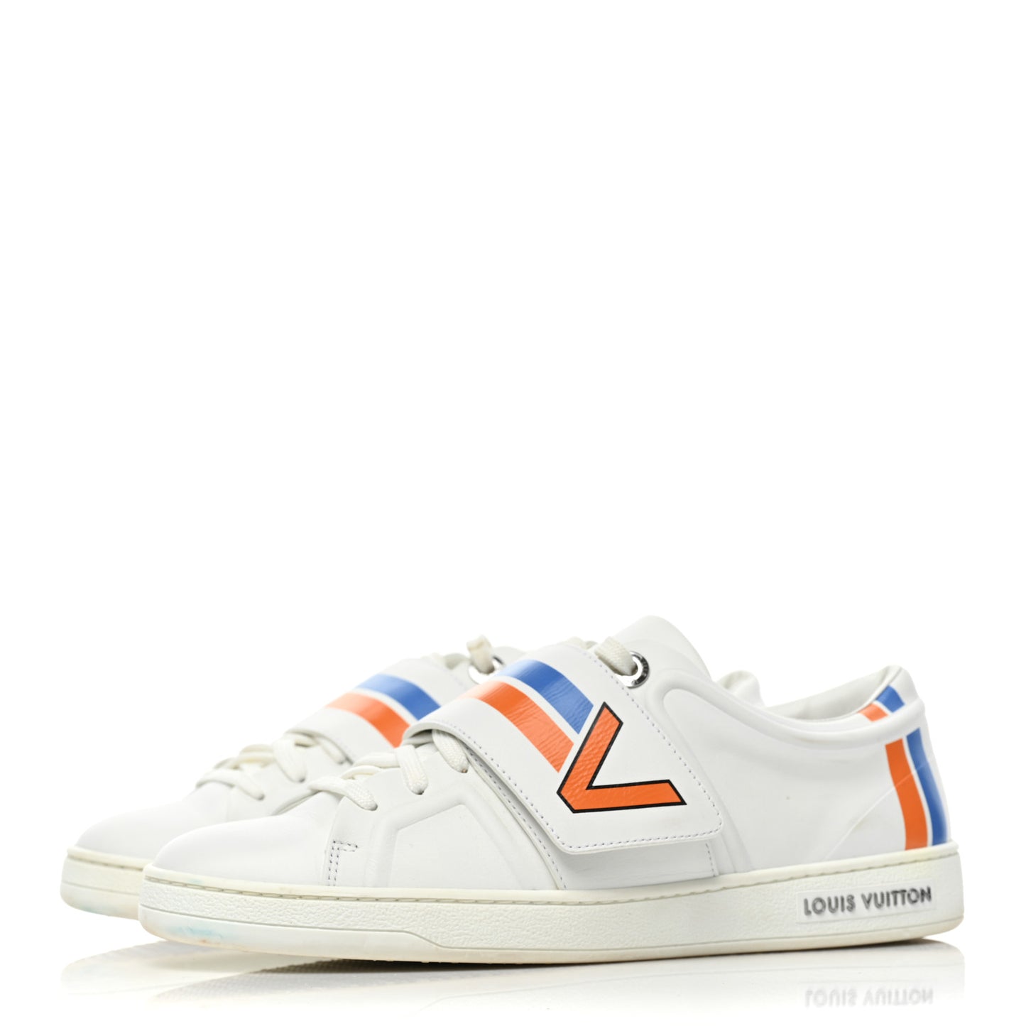 Calfskin Womens Frontrow Sneakers 37.5 White