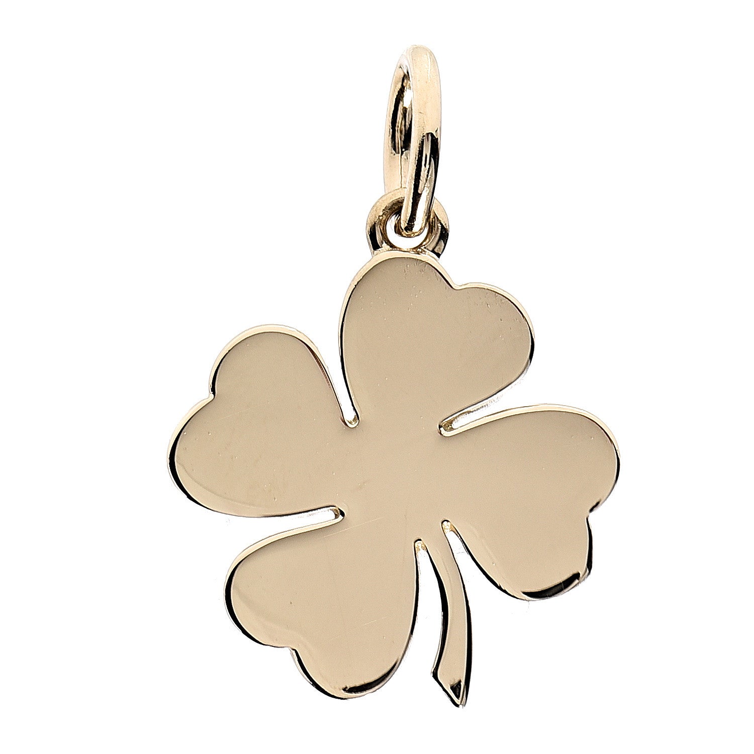 Tiffany 18K Yellow Gold Four Leaf Clover Charm 1 of 3